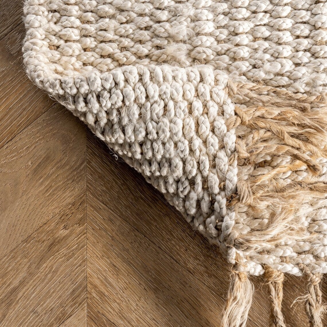White Jute Rug White Natural Rug Handwoven Jute Rug Living - Etsy
