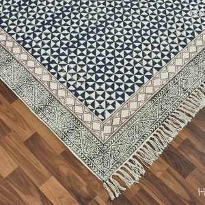 Washable Rugs, Extra Large Rug for Living Room/Bedroom/Dining Room, Washable Cotton Rug, Machine Washable Rug, Woven Kitchen Carpet