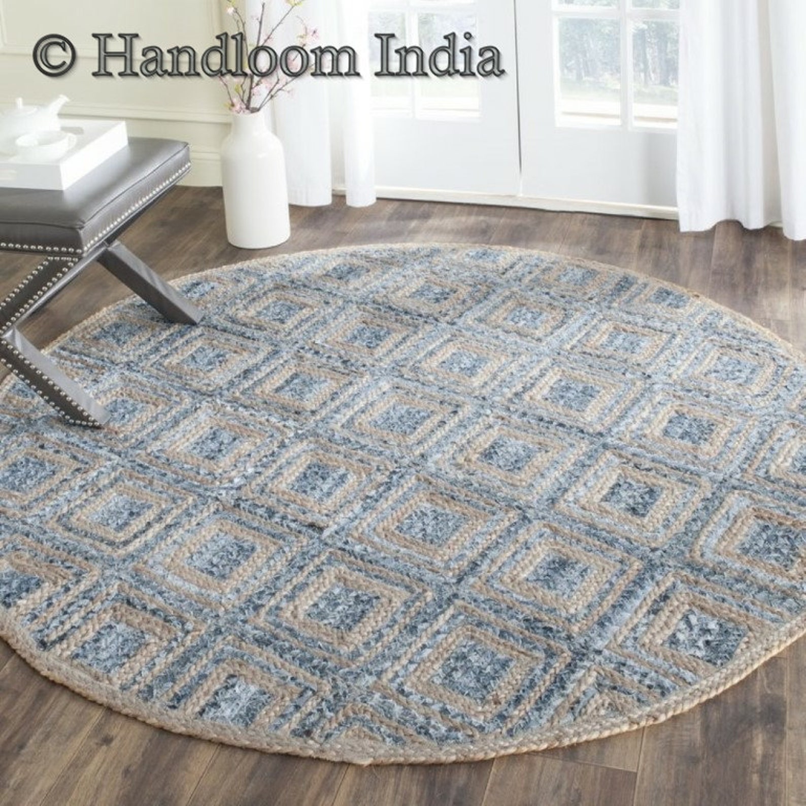 Extra Large 8 Feet Round Area Rug for Living Room Floor Etsy