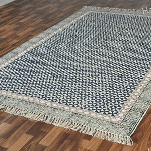 Washable Rugs, Extra Large Rug for Living Room/Bedroom/Dining Room, Washable Cotton Rug, Machine Washable Rug, Woven Kitchen Carpet