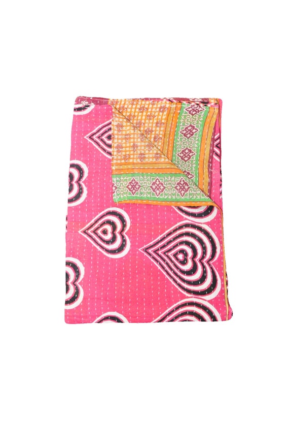 Twin Size Vintage Kantha Quilt Blanket on SALE Fair Trade Etsy