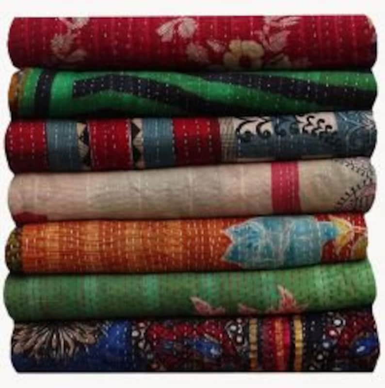 Kantha Blanket Wholesale Fair Trade Kantha Throw Wholsale Etsy