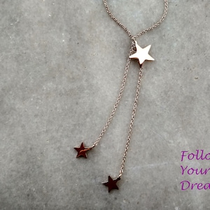 Star Necklace/Stainless Steel/ Rose Gold/Silver