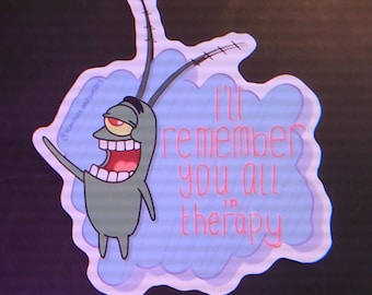 Plankton Therapy Sticker