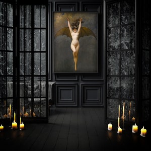 La Femme Chauve-Souris- "The Bat Woman" by Albert Joseph Pénot Art Print