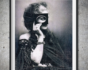 The "Countess of Castiglione" Gothic Reprint, Vintage Photograph, Poster