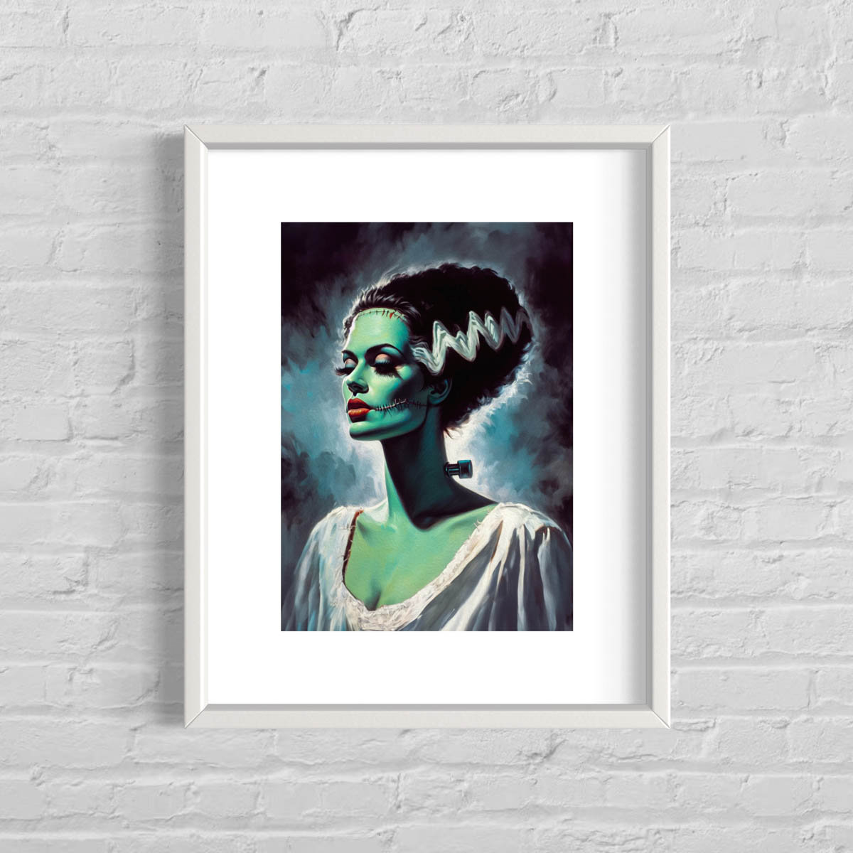 Bride of Frankenstein Wall Decor, Classic Horror Monster Scary Movie ...