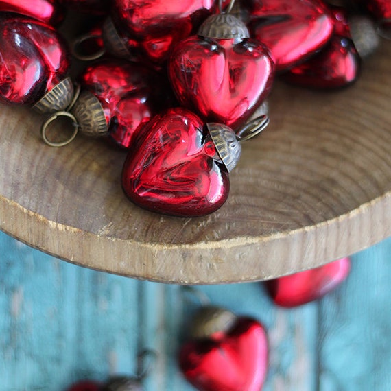 Wooden Cute Heart Shaped Keychains for Women and Men - Forest Decor