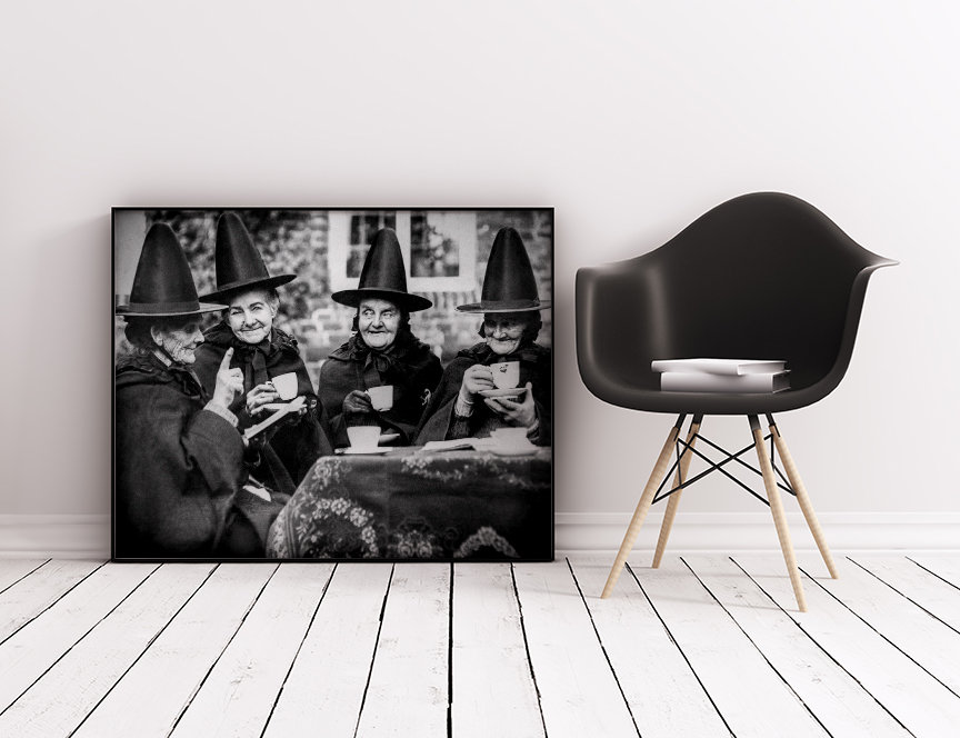 A Gathering of Witches Coven Vintage Halloween Print -  Denmark