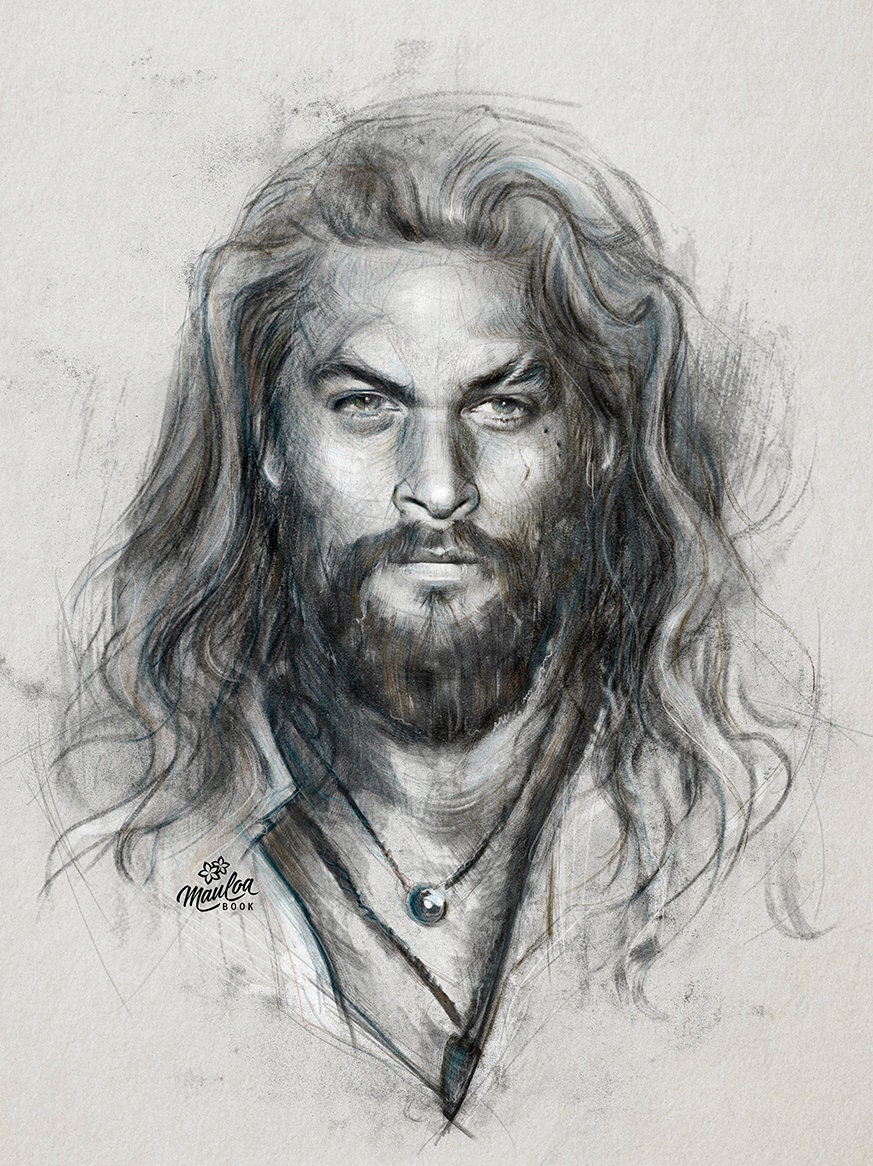 Jason Momoa portrait Limited Edition | Etsy