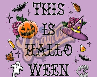 This Is Halloween PNG, Spooky Clipart for DTF or Shirt Printing, Halloween Sublimation, PNG Only!