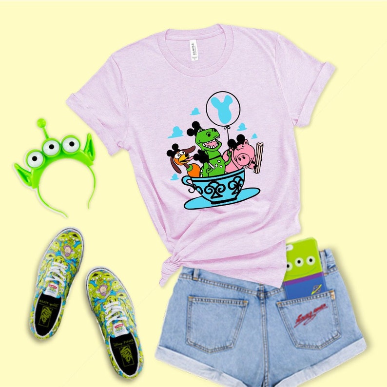 Toy Story Shirt Slinky Dog Rex Hamm Shirt Mickey Balloon ...
