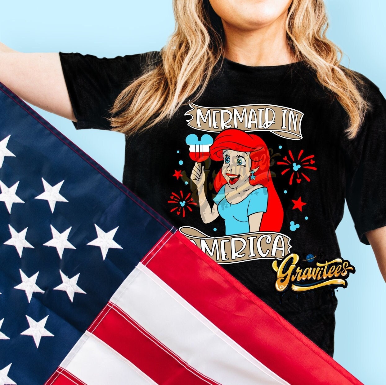 Mermaid flag shirt Clearance