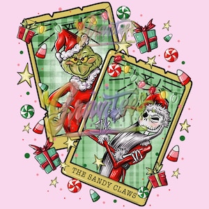 Christmas Tarot Clipart, Trendy Christmas PNG, Christmas Movie Clipart, Trendy Clipart for DTF or Shirt Printing, PNG Only!