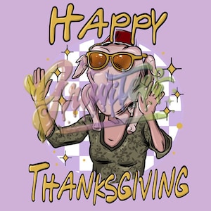 Monica Geller Turkey Clipart, Friends Turkey Thanksgiving Clipart,Friends Thanksgiving Clipart for DTF or Shirt Printing, PNG Only!