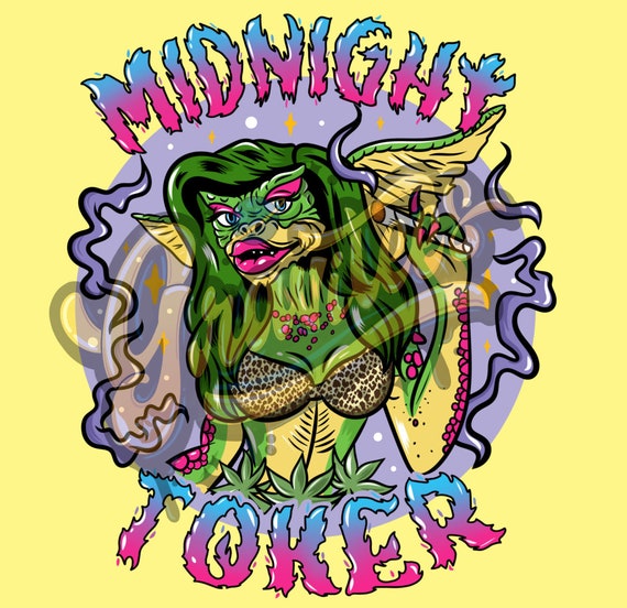 Greta Gremlin Midnight Toker PNG, Gremlins Clipart for DTF or Shirt  Printing, Weed Png, Weed Clipart, Halloween Sublimation, PNG Only!