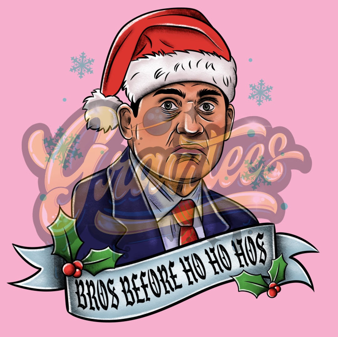 Mi!chael Scott Bros Before Ho Ho Hos Christmas Png, Michael The Off!ice  Png, Scott Office Christmas Png