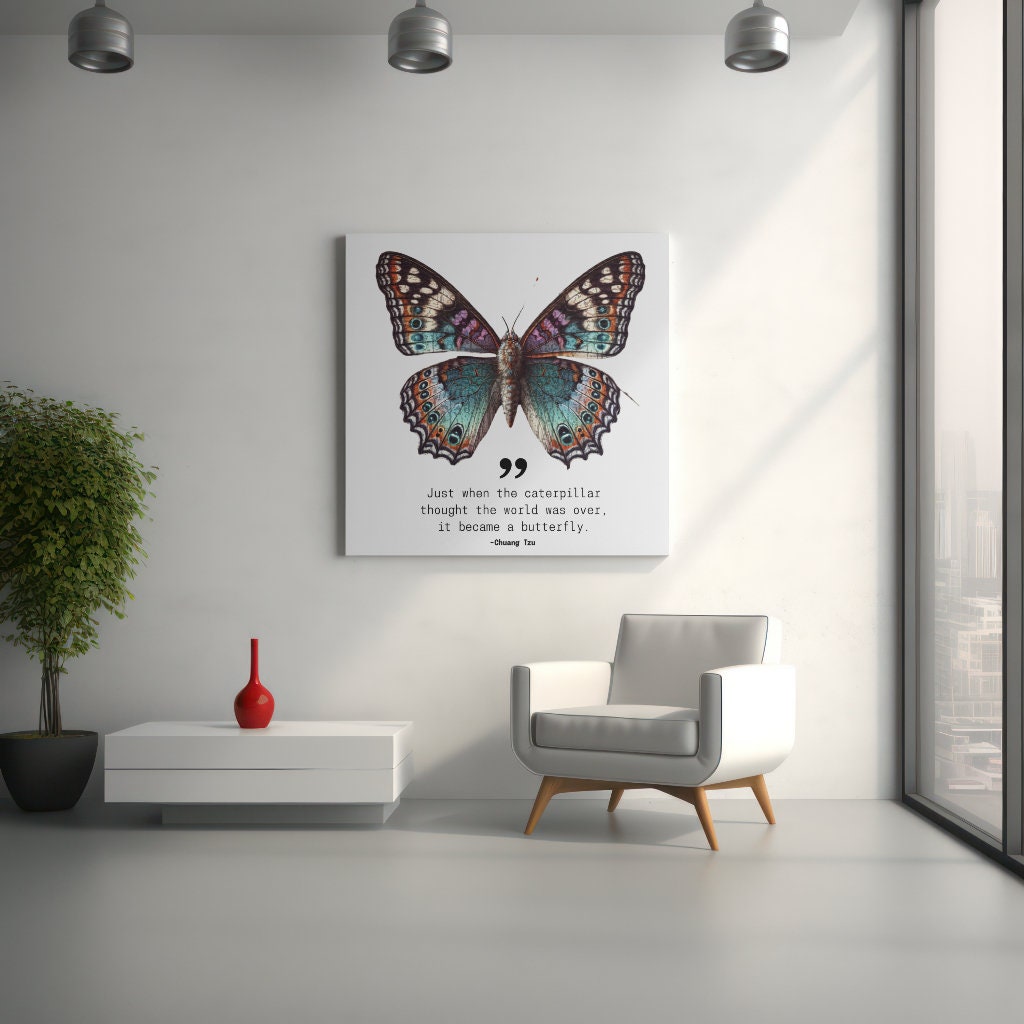 Butterfly Quote Print: Inspirational Wall Art (digital Download - Etsy