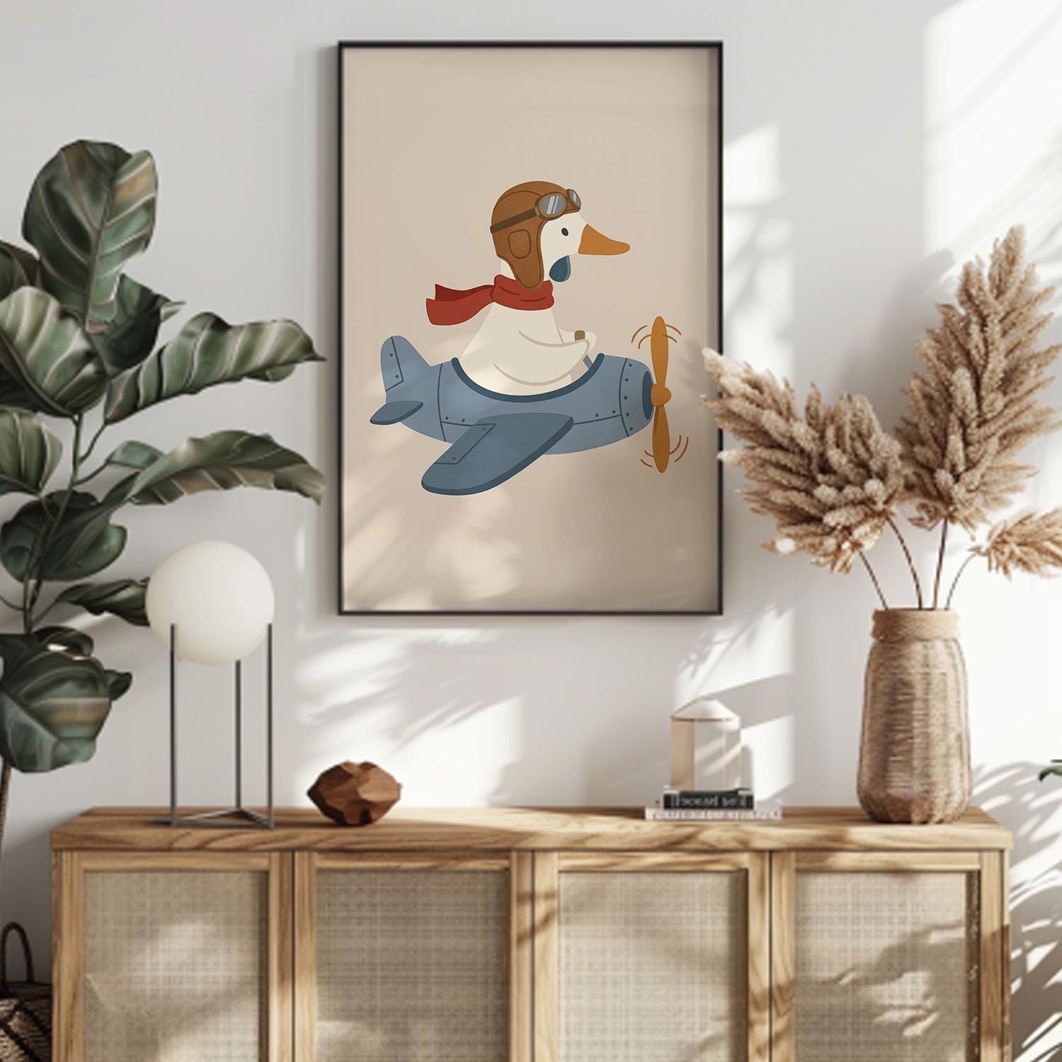 Silly Goose Wall Art Print, Cute Goose Poster, Sports Nursery Decor ...