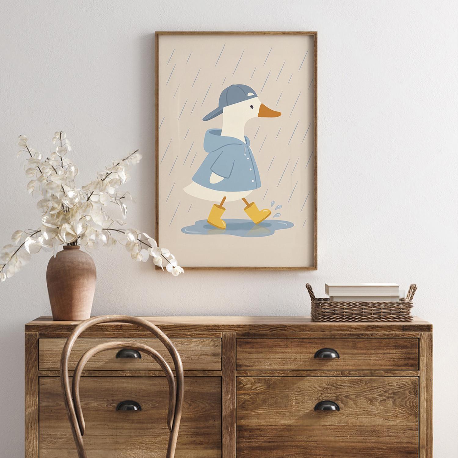 Silly Goose Wall Art Print, Cute Goose Poster, Sports Nursery Decor ...