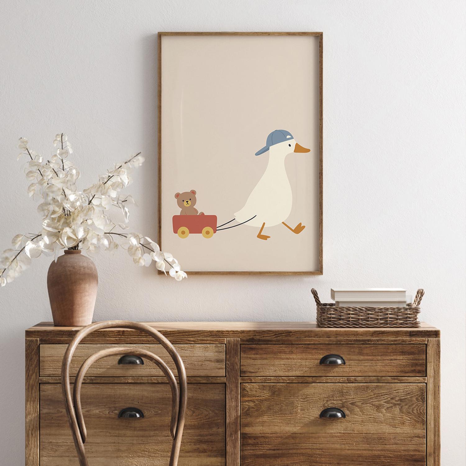 Silly Goose Print, Silly Goose Wall Art Print, Boy Nursery Decor ...