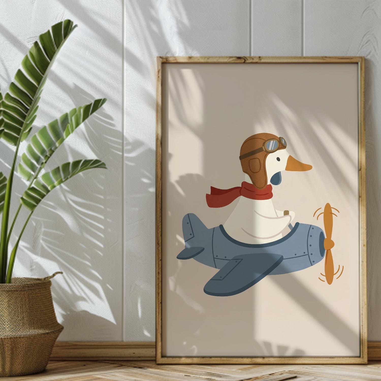 Silly Goose Wall Art Print, Cute Goose Poster, Sports Nursery Decor ...