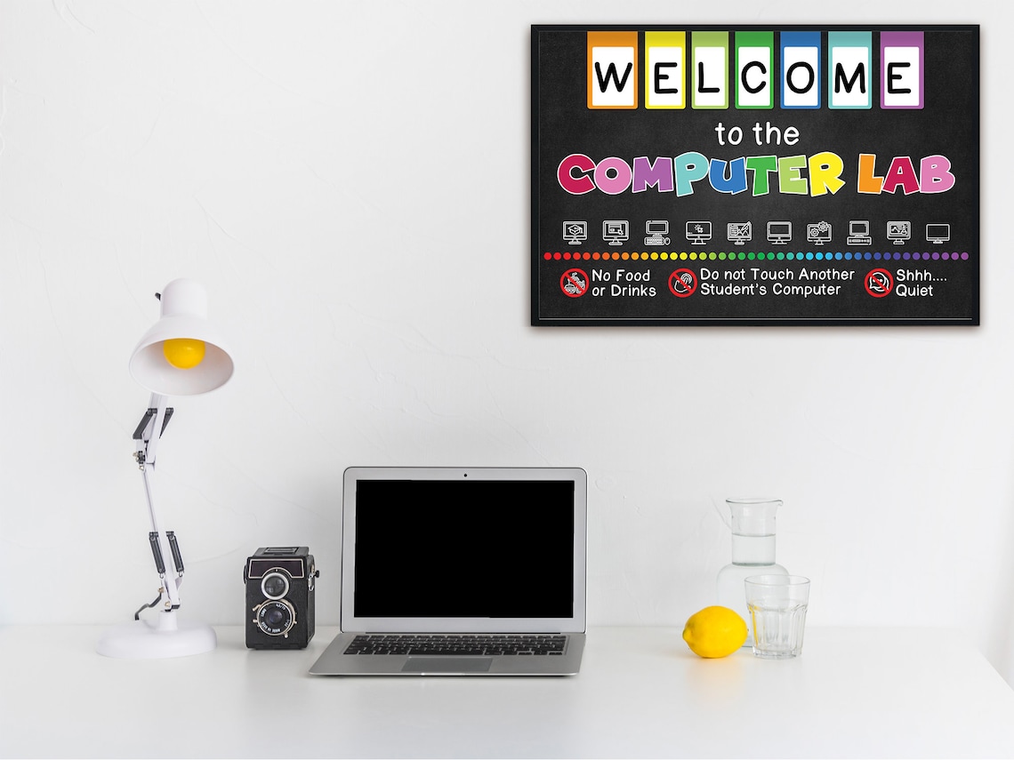 16x24 Welcome to Computer Lab Poster Unframed, Classroom Decor ...