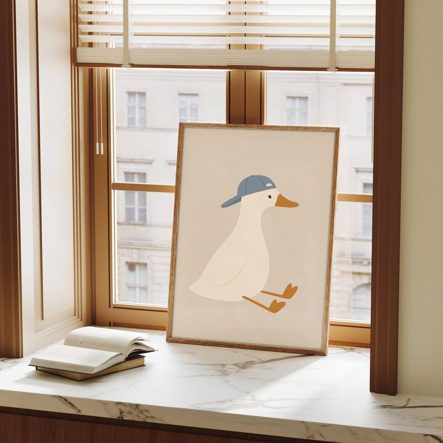 Silly Goose Wall Art Print, Cute Goose Poster, Sports Nursery Decor ...