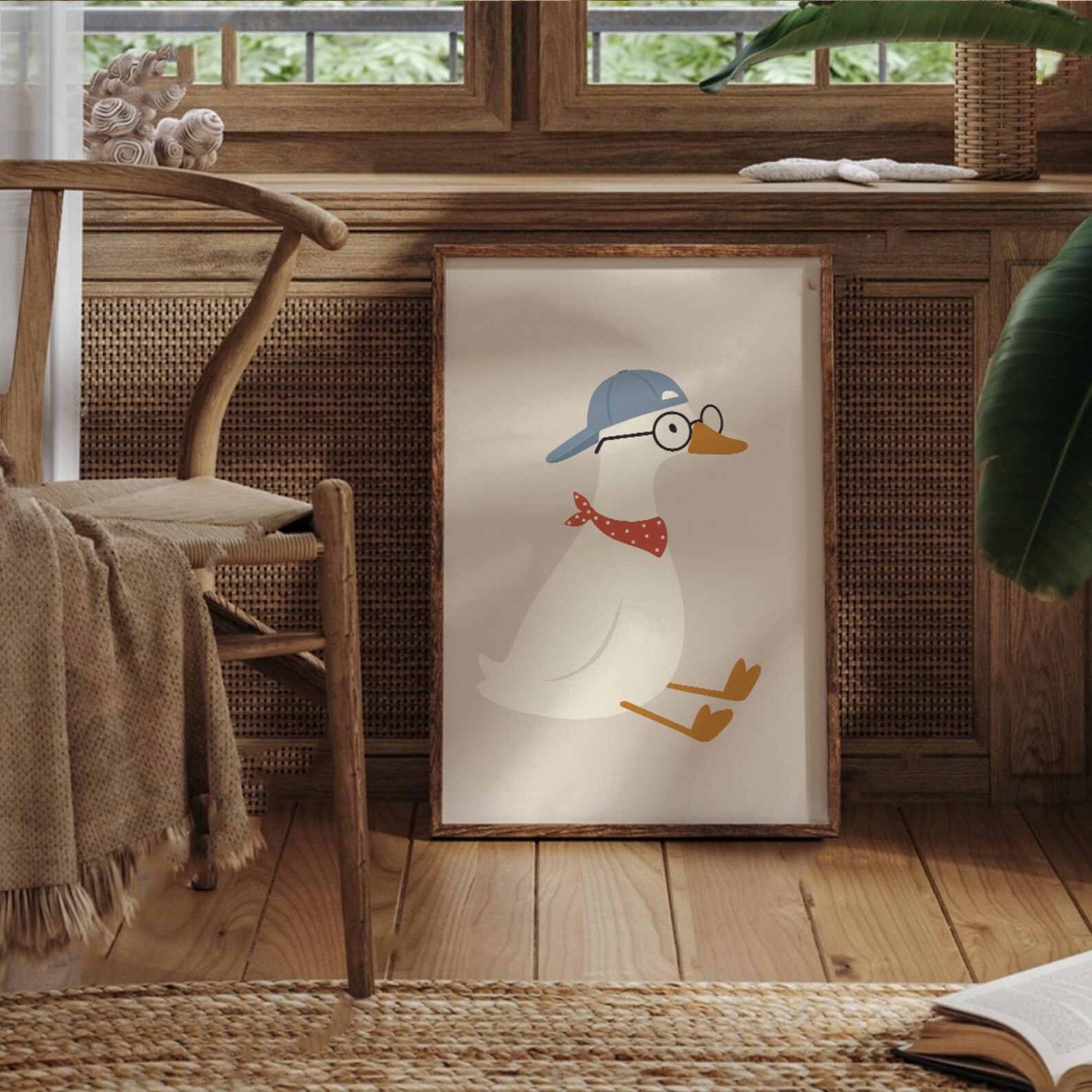 Silly Goose Wall Art Print, Cute Goose Poster, Sports Nursery Decor ...