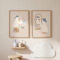 Set of 2 Silly Goose Print, Silly Goose Wall Art, Boy Nursery Decor, Funny Bathroom, Wash Your Hand, Brush Your Teeth Goose Art