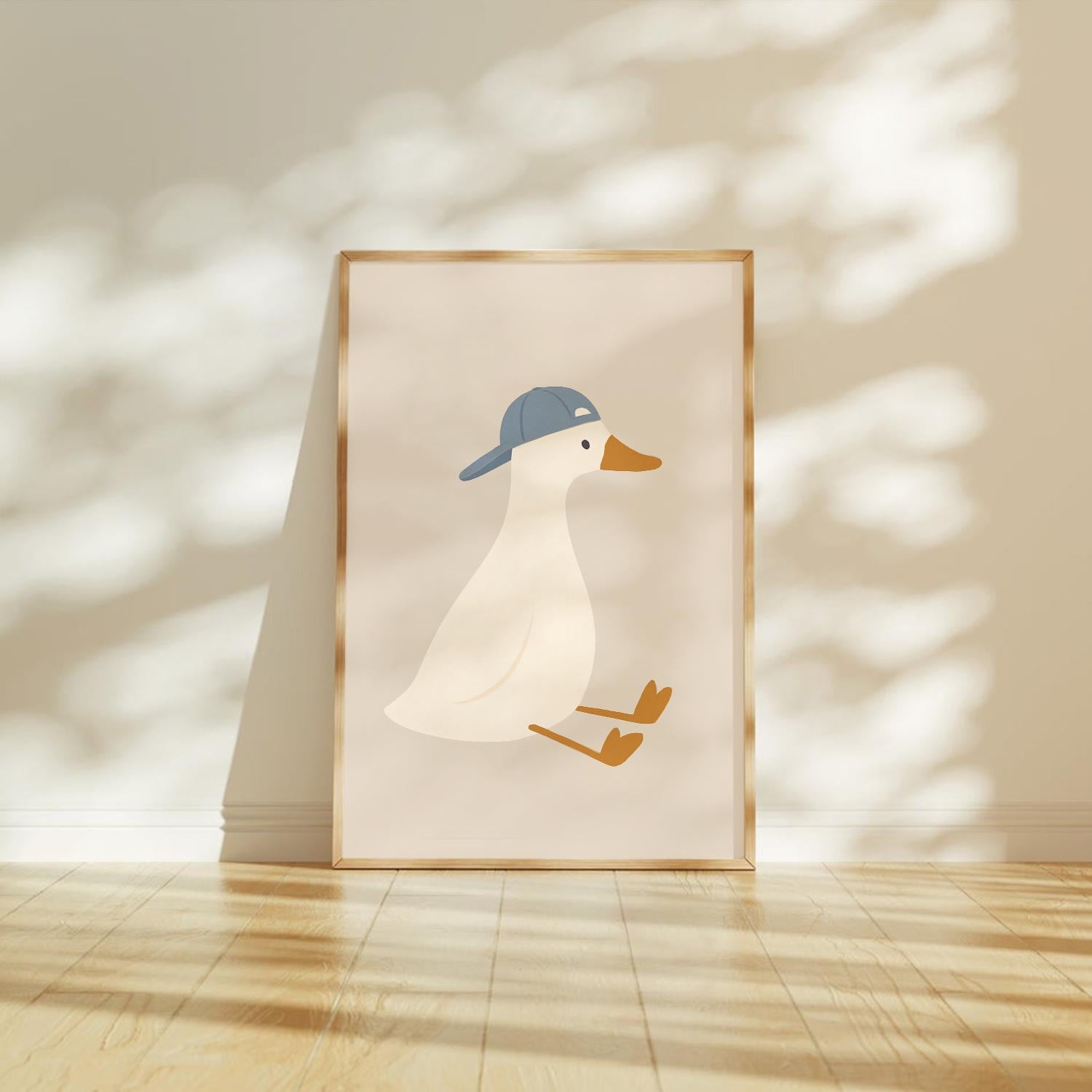 Silly Goose Wall Art Print, Cute Goose Poster, Sports Nursery Decor ...
