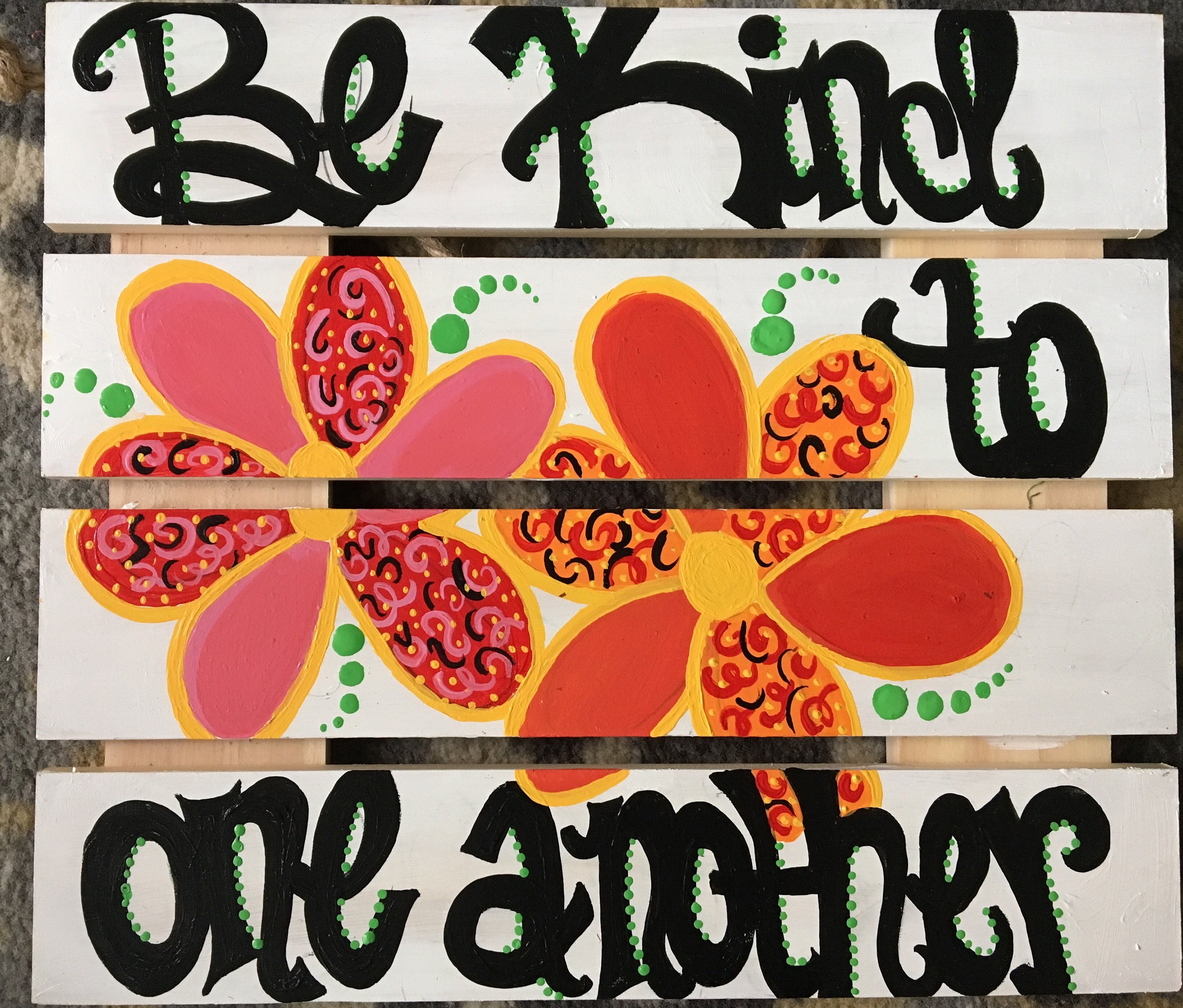 Kindness Wall Decor Etsy