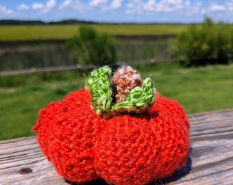 Crocheted Pumpkin: Fall Halloween Decor