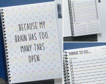 To Do List Notebook Etsy Uk