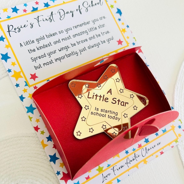 Starting School Gift | My First Day of School | First Day of Nursery | Preschool | School Gift | Token Gift | Greetings Card |