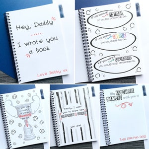 Daddy I Wrote You A Book | Daddy and Me | Daddy Gift | Mummy and Me | Gift From The Kids | Notebook | Gift | Keepsake | Personalised