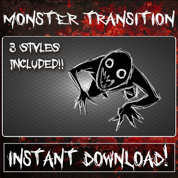 Transition "Monster" - Stream Scene Stinger Transition pour Livestream, Twitch