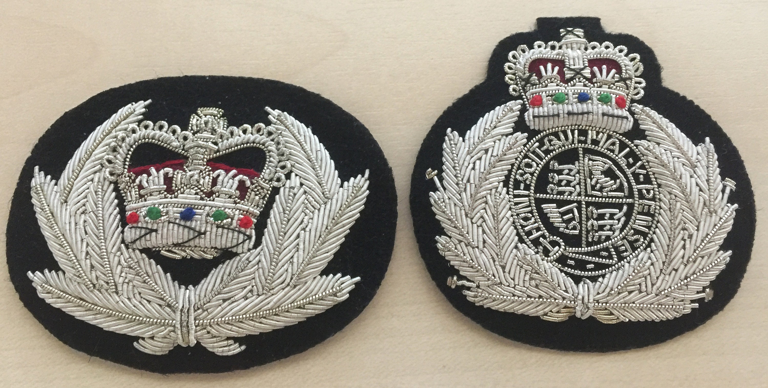 British Police chief constable silver wire embroidered Etsy