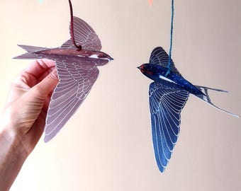 Cut-out-and-make life-sized bird model sheet