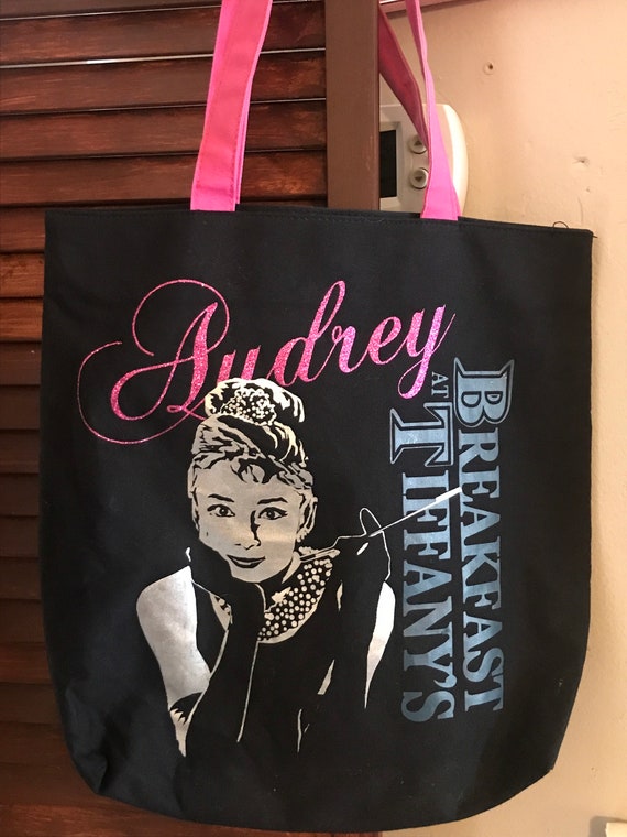 Vintage Audrey Hepburn Breakfast Club Tote Bag - image 1