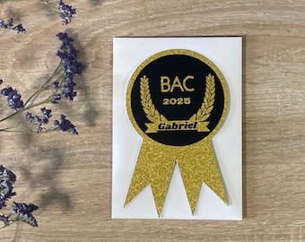 Carte de Félicitations Personnalisée Diplôme - Toutes Réussites (Bac, Brevet, Licence, Master...)