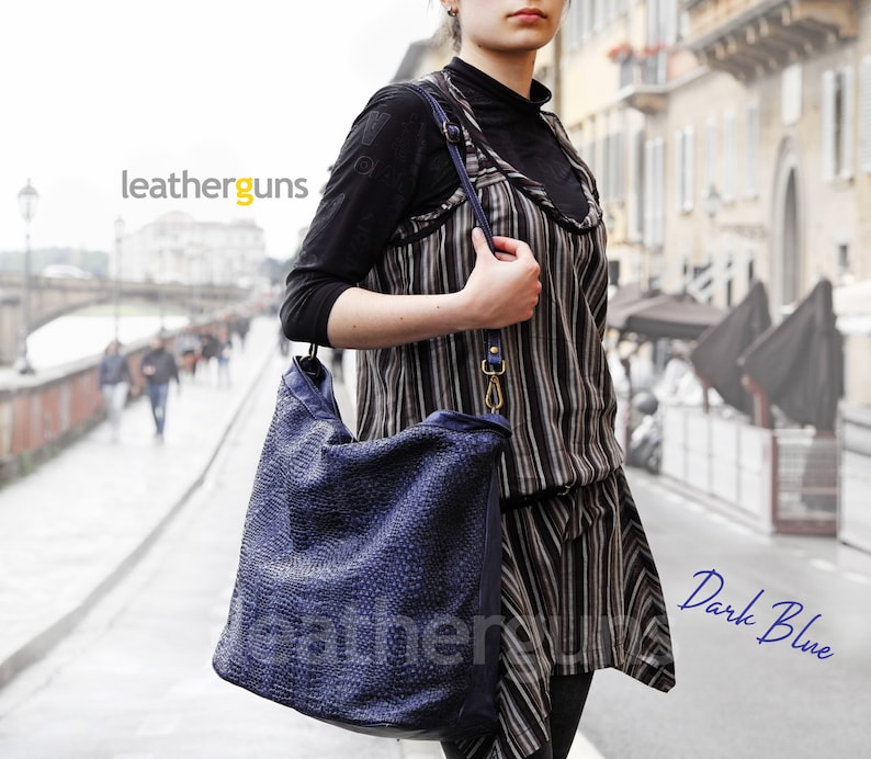 Shopping Bag Leather Woven Tote Hobo Leather Bag Shoulder Bag Handmade Weave leather bag Woman Soft Leather Bag AGATA LEATHER TOTE Bag