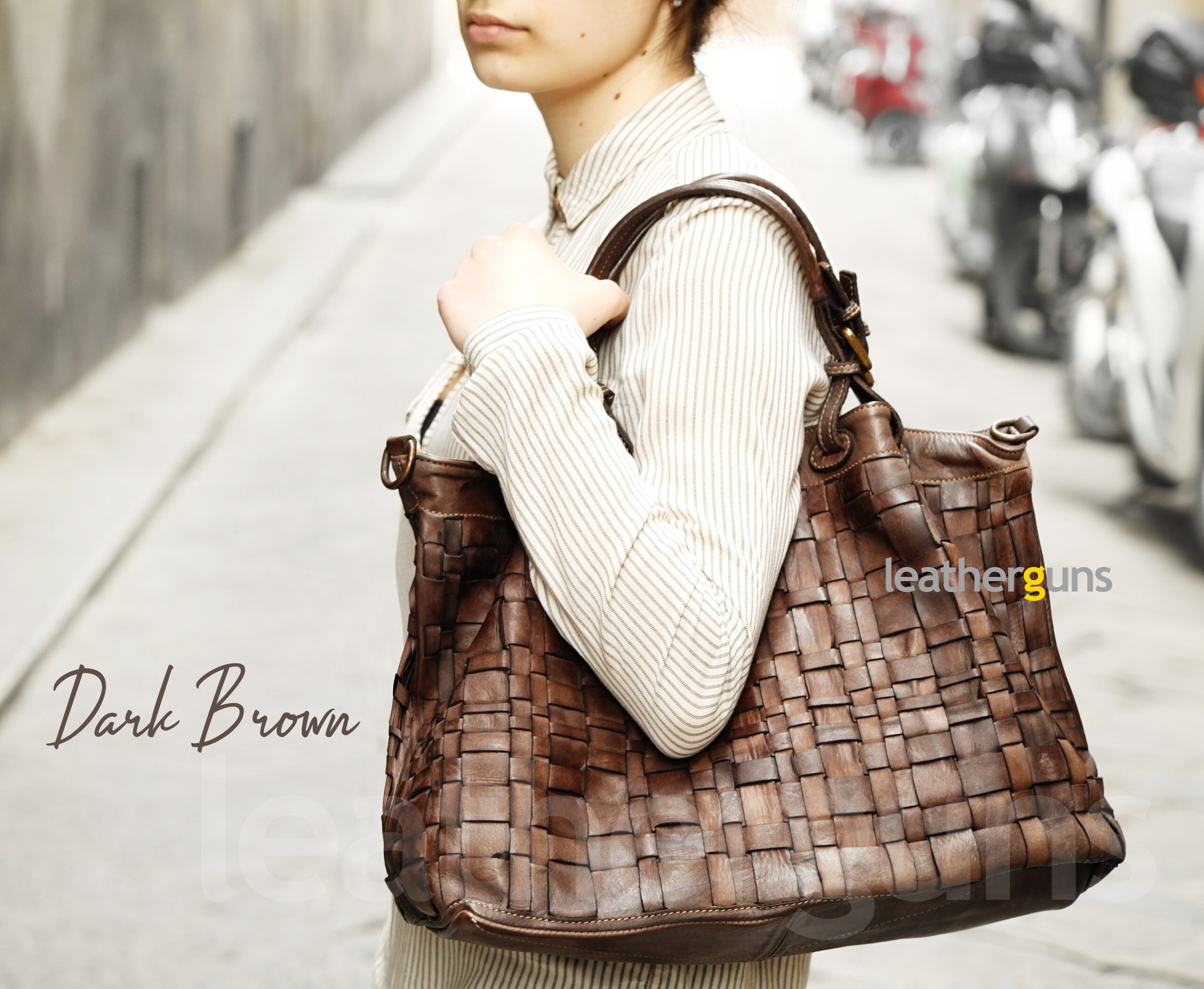 woven italian leather handbags