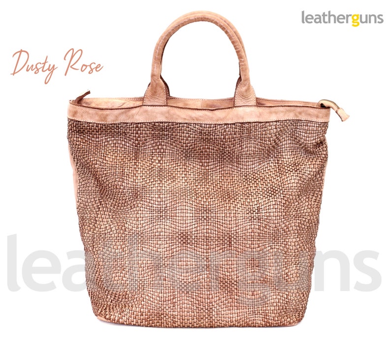 Shopping Bag Leather Woven Tote Hobo Leather Bag Shoulder Bag Handmade Weave leather bag Woman Soft Leather Bag AGATA LEATHER TOTE Bag