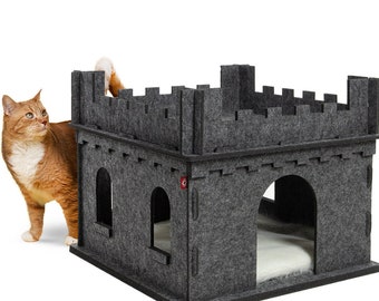 Felty Fort - Katzenburg en feutre | Rez-de-chaussée BASIS | Grotte pour chat, lit pour chat