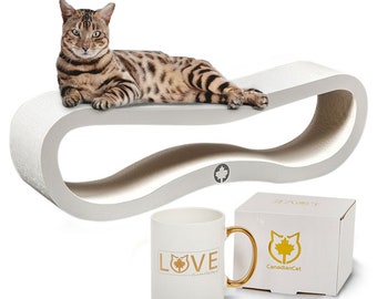 Orbit 2.0 scratching board + limited cup “LOVE” | Scratching board, cat furniture, cat scratching board, scratching cardboard, cat scratcher, lounge area