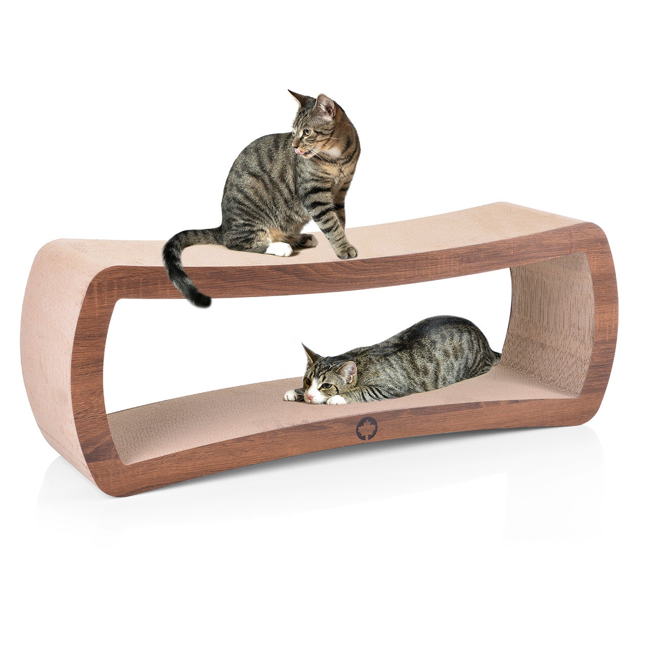 Cat Board XXL Galaxy in Walnut Wood Look Approx. 100 X 33.5 X 26.5