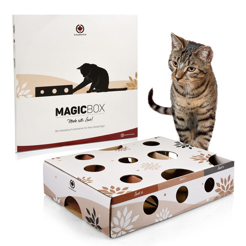 MagicBox Treasure Hunt Food Game interactive cat toy image 2