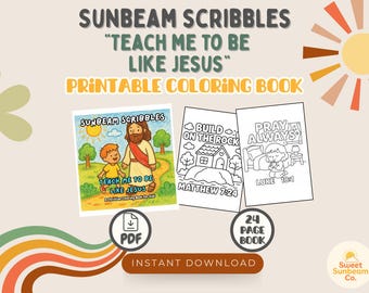 Christian Coloring Book for Kids: Teachings of Jesus, Bible Verses (PDF Download)