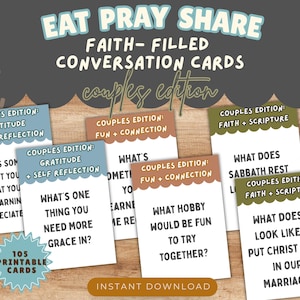 Carte di conversazione cristiane per coppie / Spunti per una serata romantica (Download digitale)